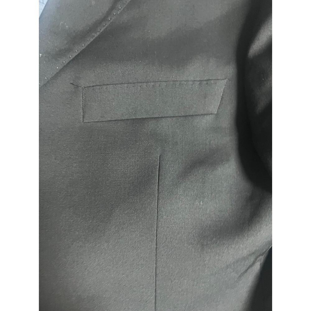Hugo Boss Scorsese Movie Mens 46R Black Virgin Wool Cerruti Blazer Jacket - Picture 3 of 12